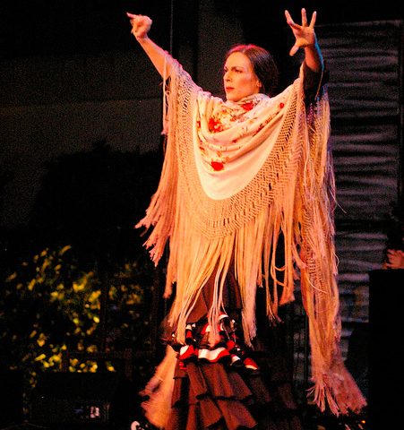 Baila flamenco de tablao